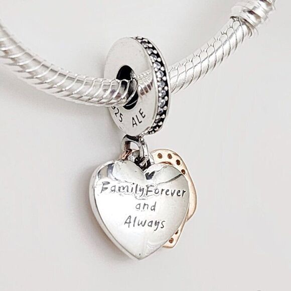 Pandora Infinity Heart Dangle Charm - Picture 4 of 5